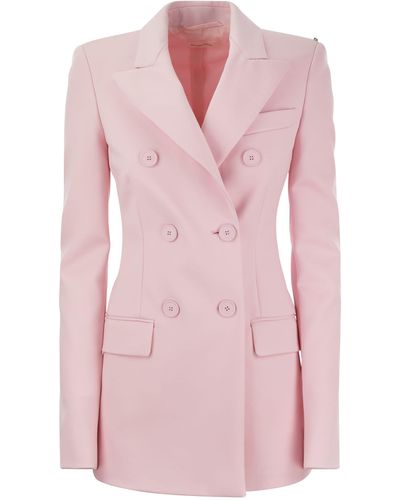 Sportmax Frizzo Scuba Jersey Blazer - Pink