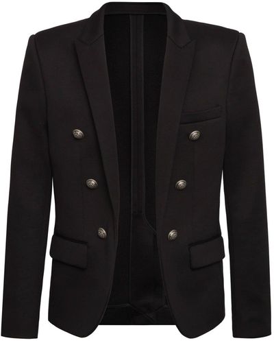 Balmain Blazer aus Baumwolle - Schwarz