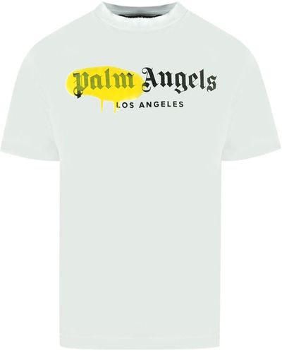 Palm Angels Pmaa001f20jer016 0118 Wit T-shirt
