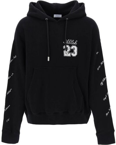 Off-White c/o Virgil Abloh Skate Hoodie mit 23 Logo - Schwarz