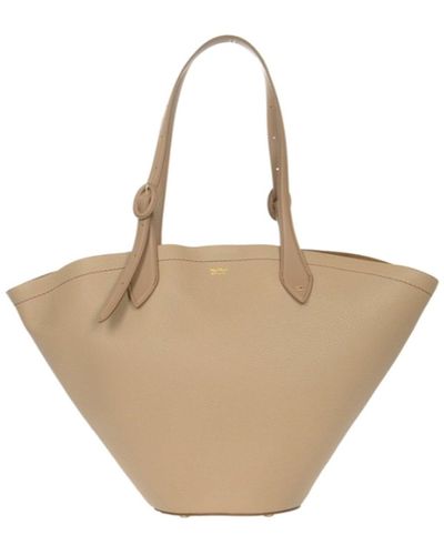 Max Mara Accessori Lieverds Lederen Tas - Naturel