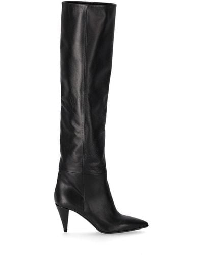 Strategia Scout Black Heeled High Boot - Nero