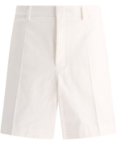 Valentino Pantalones cortos de con detalles de goma de goma - Blanco