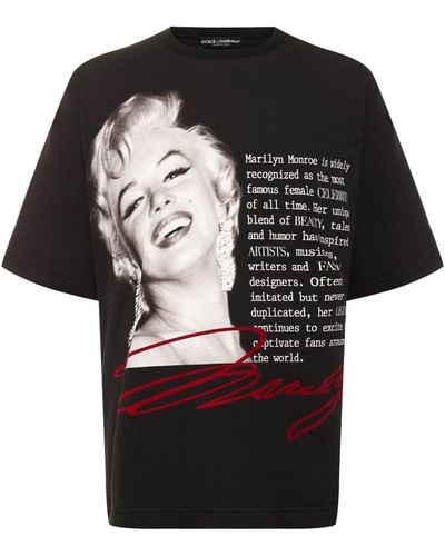 Dolce & Gabbana Marilyn Monroe T-shirt - Zwart