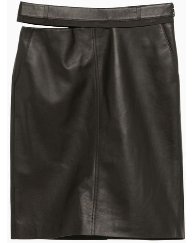 Fendi Cut-out Detail Skirt - Black