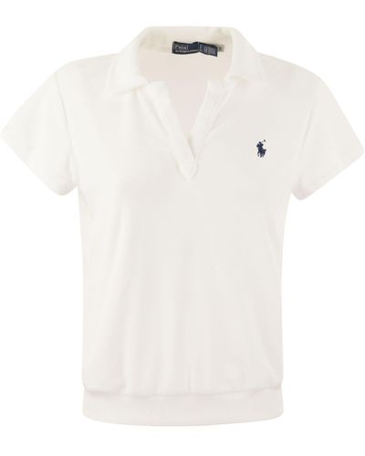 Polo Ralph Lauren Terry Polo -Hemd - Weiß