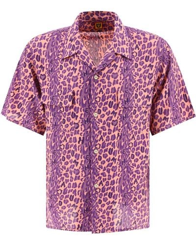 Human Made Menschlicher "Leopard Aloha" -Hemd - Pink