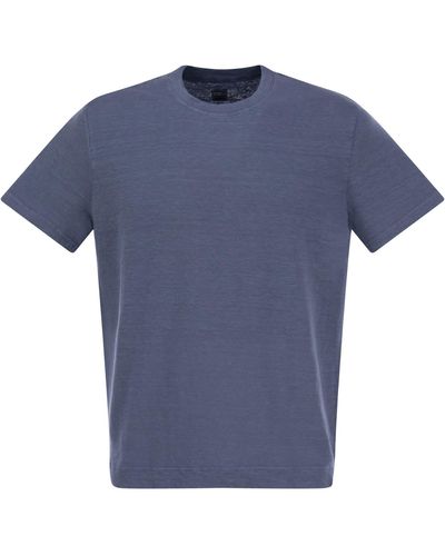 Fedeli Exreme Leinen Flex T -Shirt - Blau