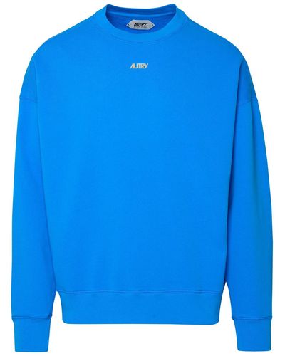 Autry Cobalt Cotton Sweatshirt - Blau