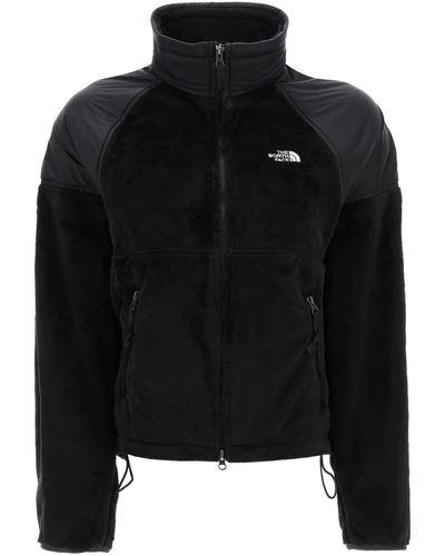 The North Face Versa Velour Jacket In Recycled Fleece And Risptop - Black