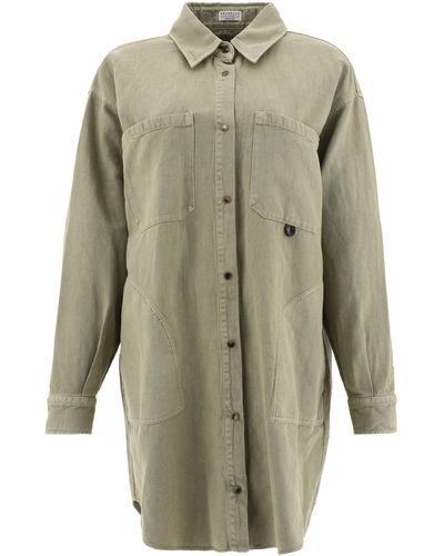 Brunello Cucinelli Western Shirt - Grün