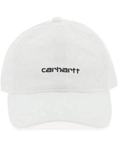 Carhartt Canvas Script Baseball Cap - Blanco