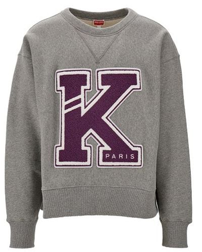 KENZO Sweat-shirt Patches - Gris