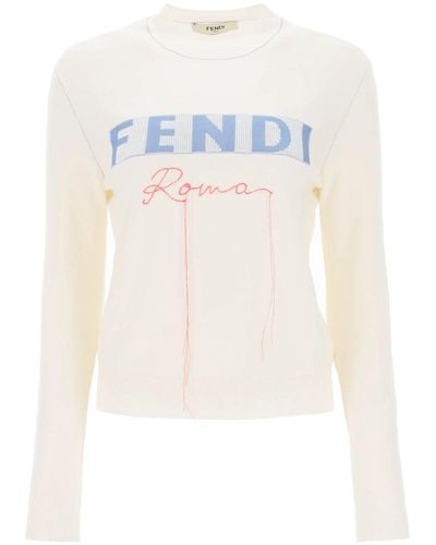 Fendi Cashmere Pullover - White