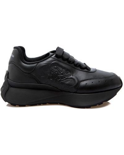 Alexander McQueen Sprint Runner Sneakers - Zwart