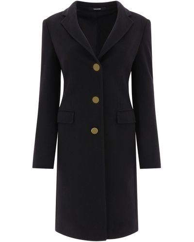 Tagliatore Virgin Wool And Cashmere Blend Parigi Coat - Black