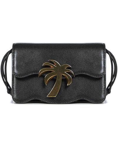 Palm Angels Palm Beach Mini Leather Bag - Zwart