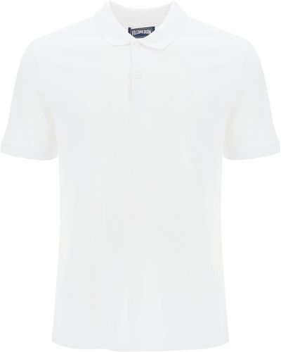 Vilebrequin Reguläres Fit -Baumwoll -Polo -Hemd - Weiß