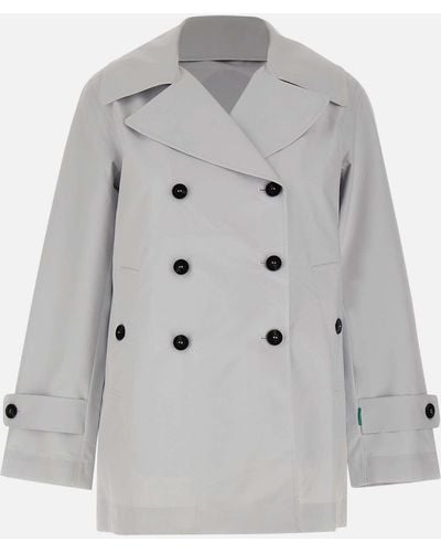Save The Duck Grin18 Sofi Ice Trench Coat Classic Cut - Gris