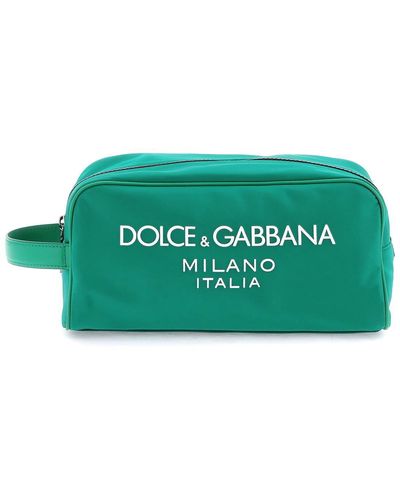 Dolce & Gabbana Rubberized Logo Beauty Case - Groen