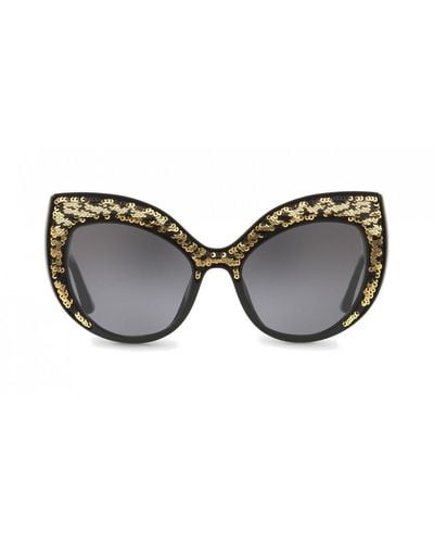 Dolce & Gabbana Cat Eye Sonnenbrille - Grau