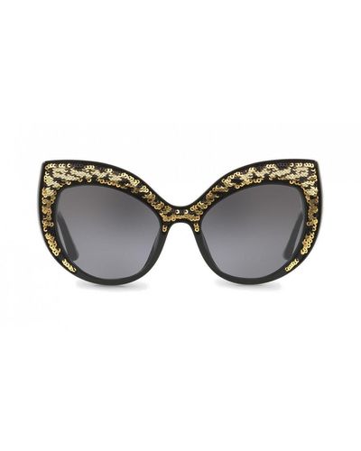 Dolce & Gabbana Cat Eye Zonnebril - Grijs