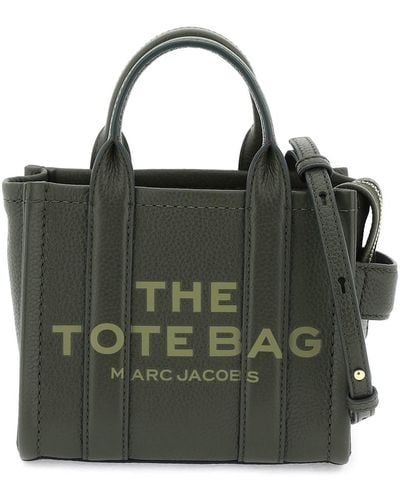 Marc Jacobs Die Leder -Mini -Einkaufstasche - Grün