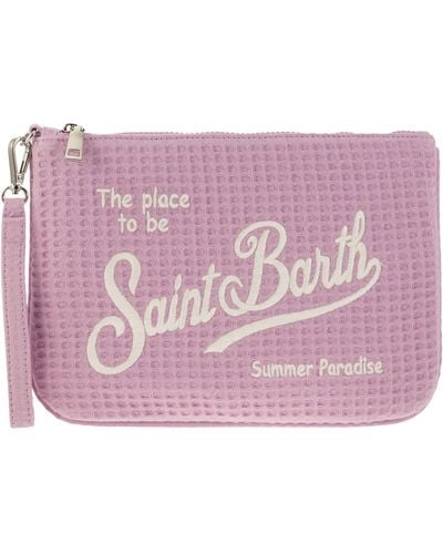Mc2 Saint Barth Parisienne Clutch -Tasche mit Handgelenkschleife - Lila