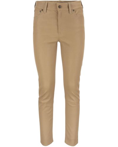 Polo Ralph Lauren Lambskin Leggings - Natur