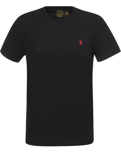 Polo Ralph Lauren Custom Slim-Fit Jersey T-Shirt - Black