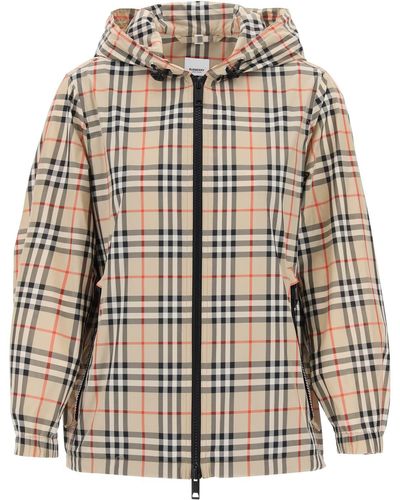 Burberry Everton Tartan Windbreaker Chaqueta - Neutro