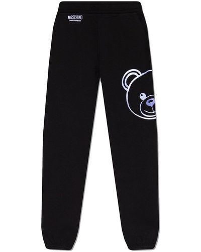 Moschino Pantalones de jogging de algodón de ropa interior moschino - Negro