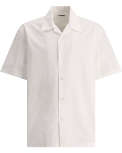 Jil Sander Poplin camisa - Blanco