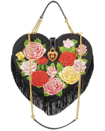 Dolce & Gabbana My Heart Häkeltasche - Schwarz