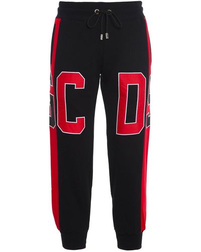 Gcds Pantalon de jogging en coton - Rouge