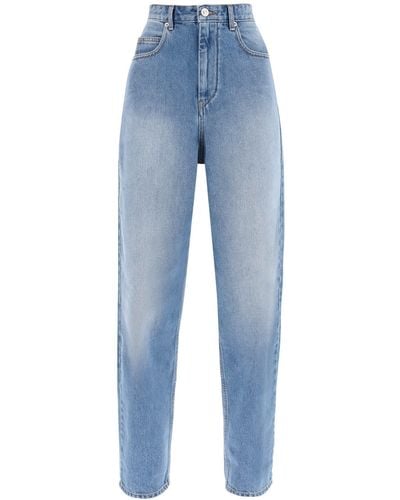 Isabel Marant 'Corsy' lose Jeans mit sich verjüngten Schnitt - Azul