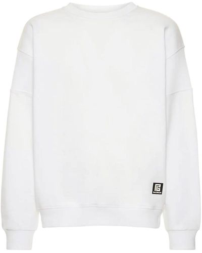 Balmain Logo Sweartshirt - Wit