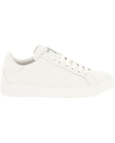 Dolce & Gabbana Schuhe Sneaker low PORTOFINO Nappaleder - Weiß