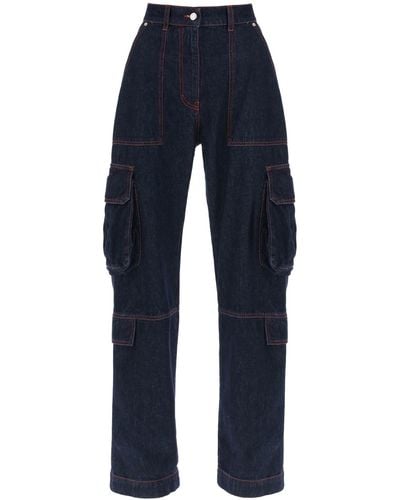 MSGM Cargo -jeans Mit Ausgestellter Schnitt - Blauw
