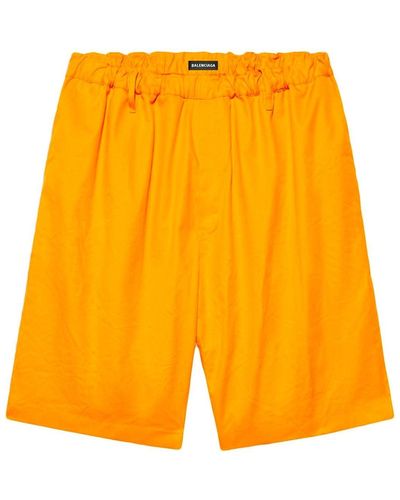 Balenciaga Pantalones cortos de algodón - Amarillo