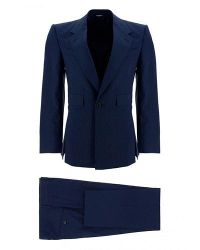 Dolce & Gabbana Costume de laine - Bleu