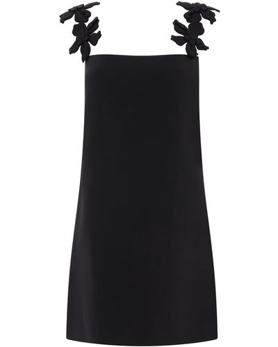 Valentino Vestido bordado de - Negro