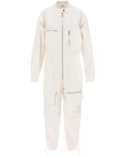Isabel Marant Cotton Workwear Jumpsuit - Weiß