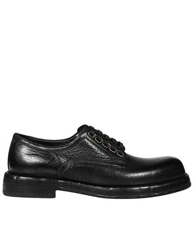 Dolce & Gabbana Leren Derby's - Zwart