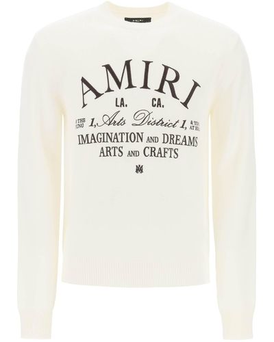 Amiri Arts District Wollpullover - Weiß