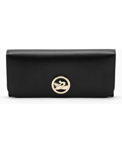 Longchamp Black Box Trab Continental Wallet - Schwarz