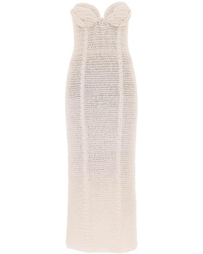 Magda Butrym Crochet Maxi Kleid in sieben - Weiß