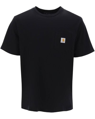 Carhartt T -Shirt mit Brusttasche - Schwarz
