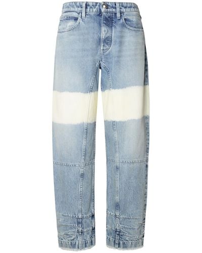 Jil Sander Jeans di cotone bio blu chiaro di
