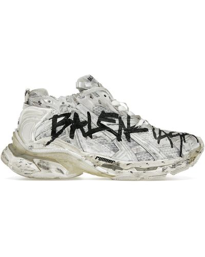 Balenciaga Runner Graffiti Sneakers - Gray